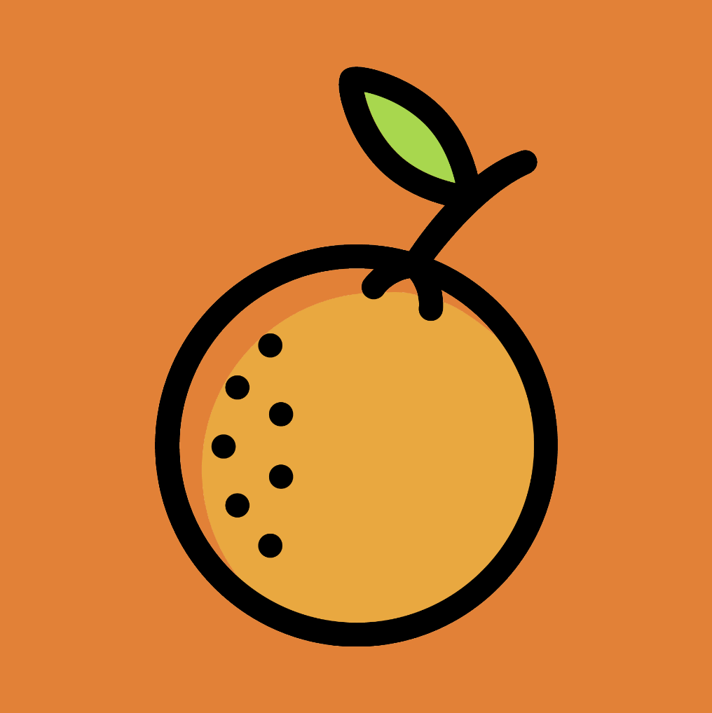 Illustration icone orange
