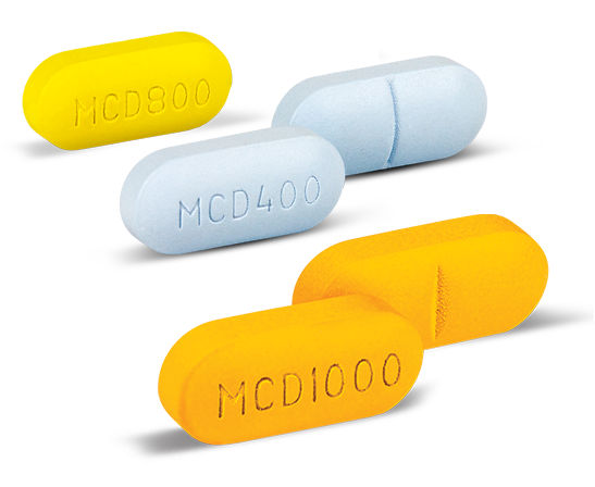 Pilules MCD800, MCD400 et MCD1000