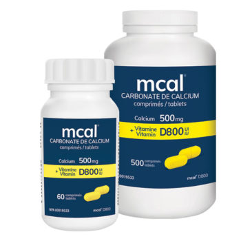 mcal carbonate de calcium 500 mg et vitamine D800