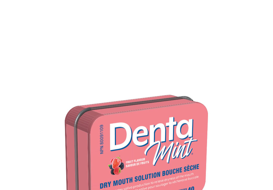 Denta Mint saveur de fruits 24 g 40 pastilles pot métal