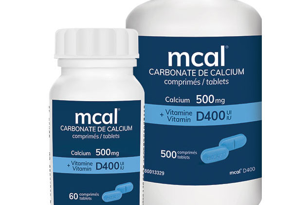 pots mcal carbonate de calcium 500 mg et vitamine D400